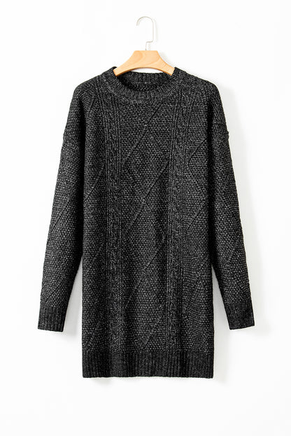 Cable Knit Sweater Dress