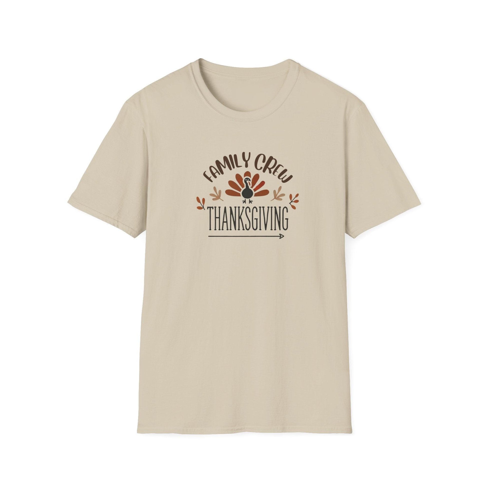 Thanksgiving Family Crew - Gobble 'Til You Wobble with Your Favorite Crew! 🦃🍁 Unisex T-Shirt - Whippie's