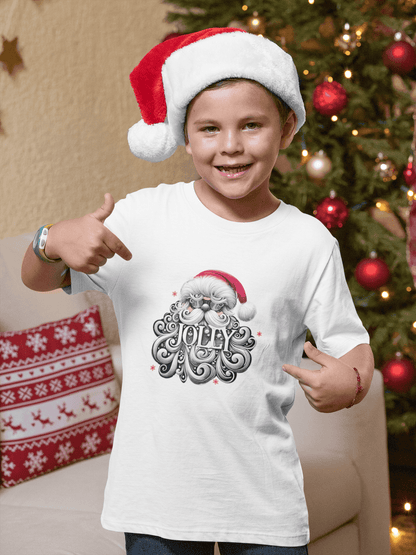 Jolly Santa 😎🎅 - Kids Unisex Heavy Cotton Tee - Whippie's