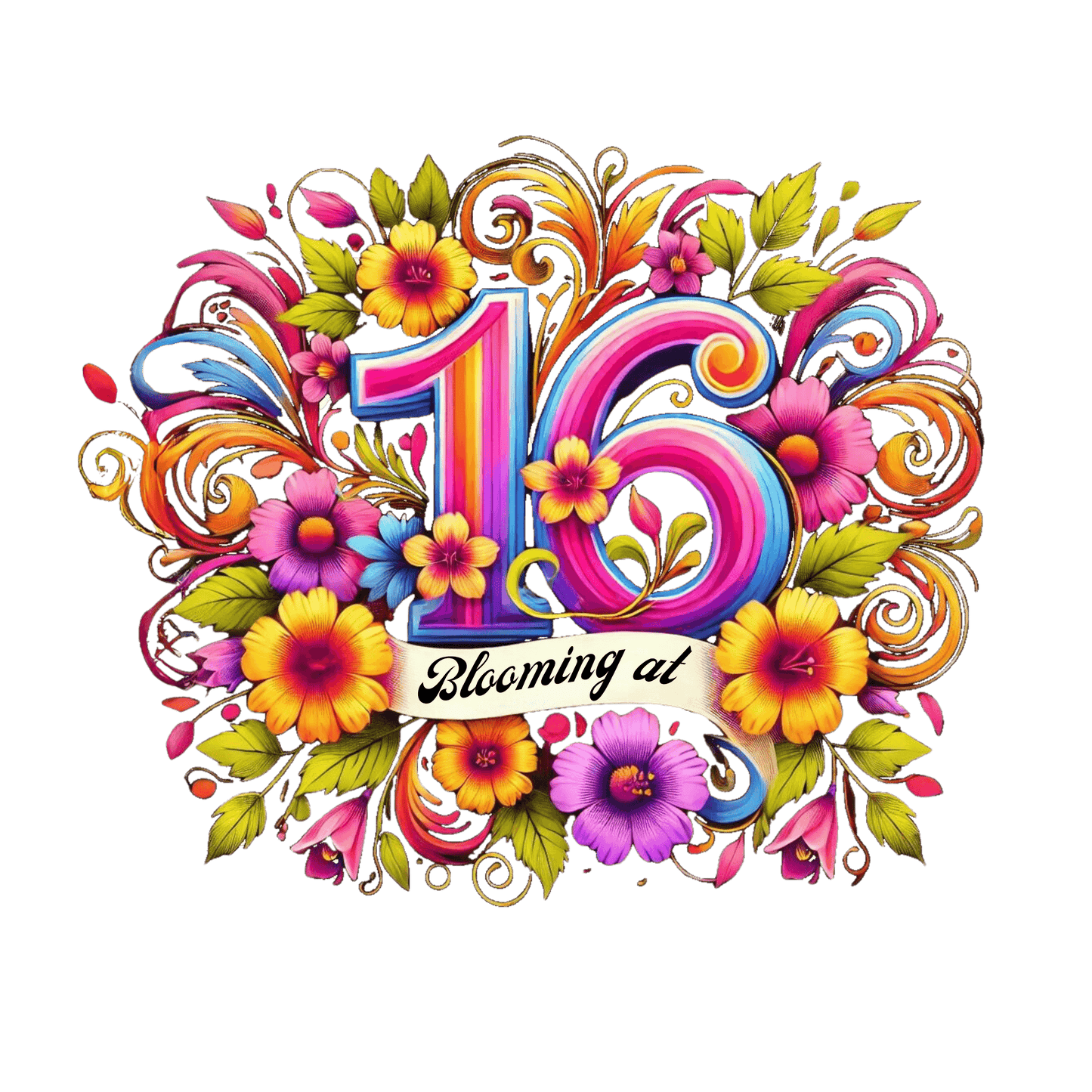 Blooming at 16 - A Beautiful Blossom 🌺 - Women's Softstyle Tee - Whippie's