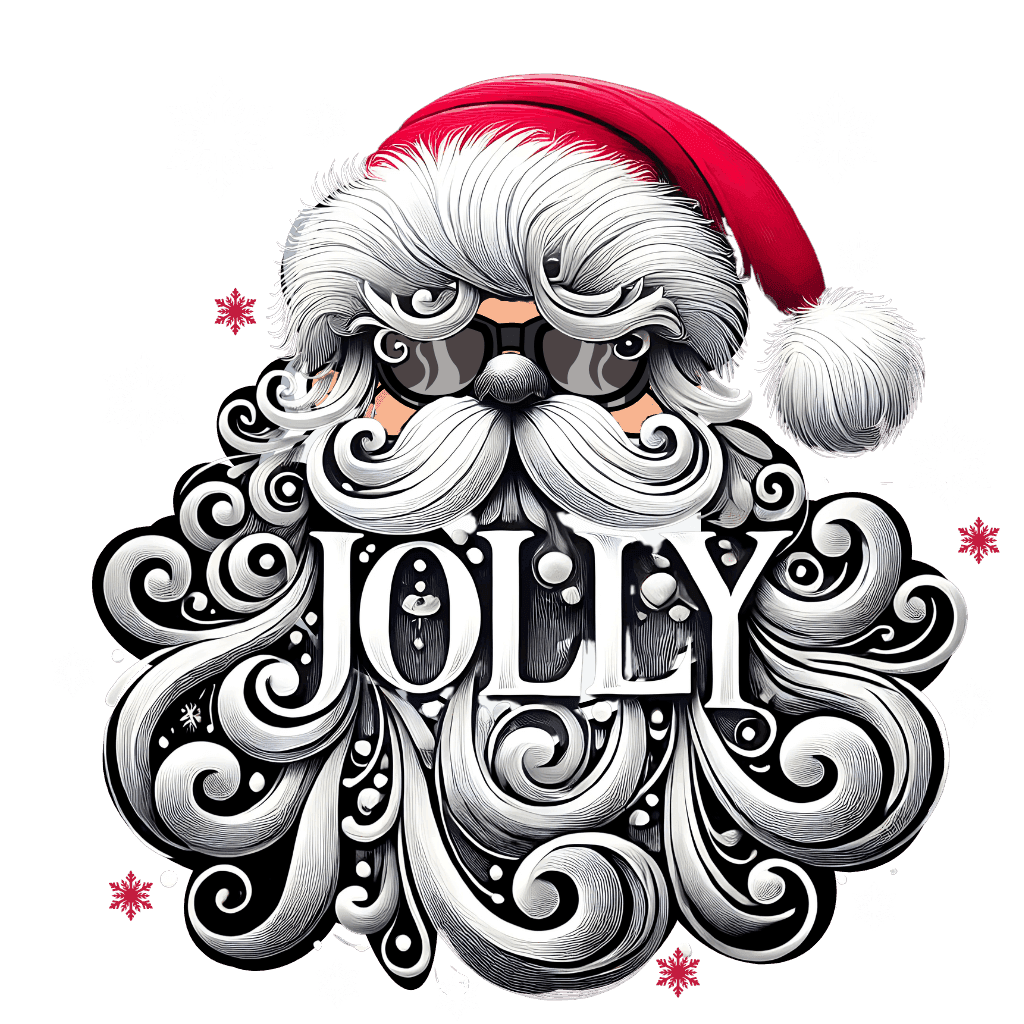 Jolly Santa 😎🎅 - Unisex Heavy Cotton Tee - Whippie's
