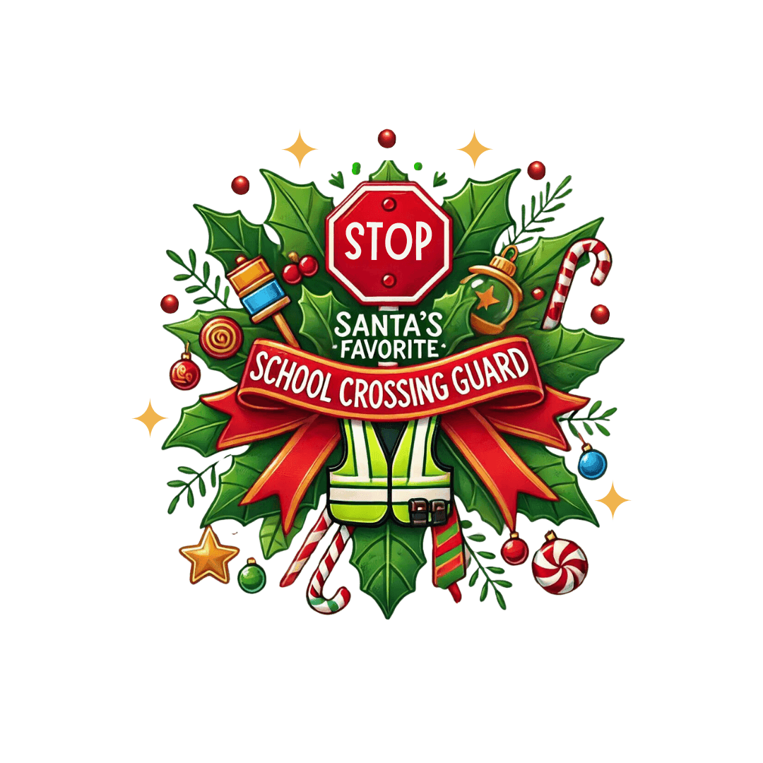 Santa's Favorite Crossing Guard Unisex Tee 🛑🎅 - Whippie's