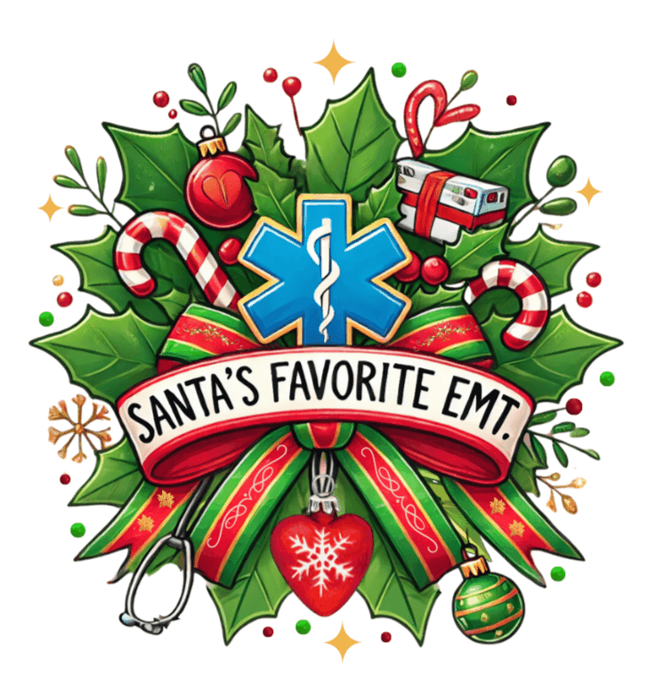 Santa's Favorite EMT Unisex Tee 🚑🎅 - Whippie's
