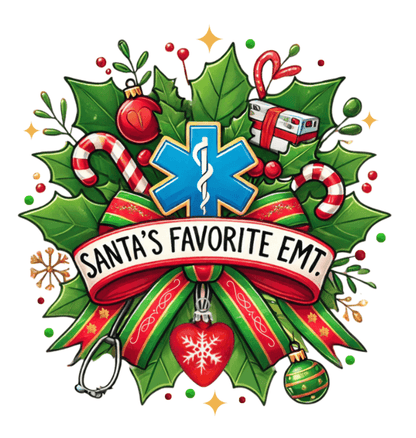 Santa's Favorite EMT Unisex Tee 🚑🎅 - Whippie's