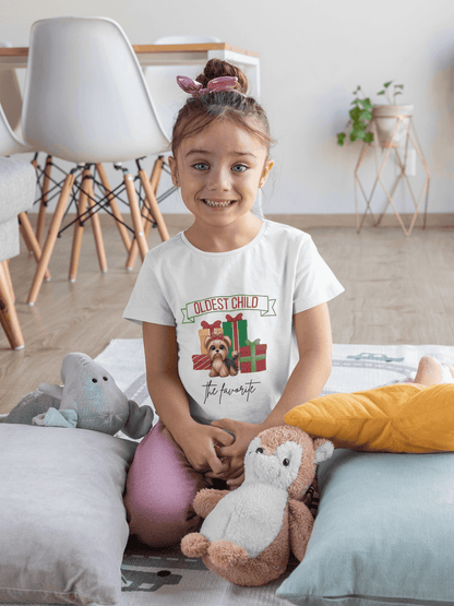The Oldest Child, The Favorite 🎁🐶 Yorkie - Kids' Tee! 🎁👑 - Whippie's