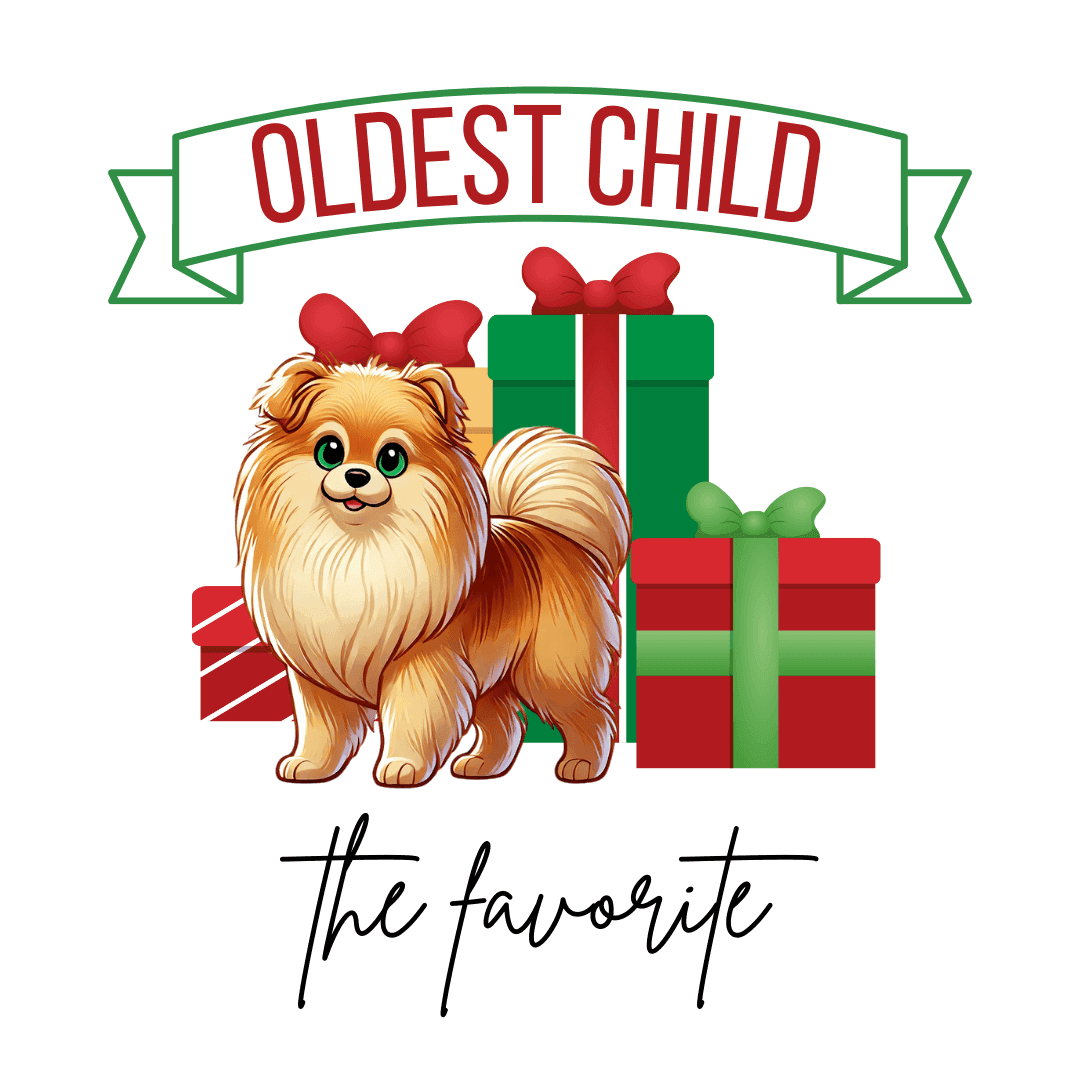 Oldest Child, The Favorite 🎁🐶 Pomeranian - Unisex Tee! 🎁👑 - Whippie's