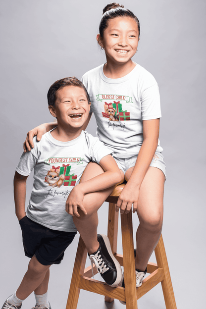 Youngest Child, The Favorite 🎁🐶 Pomeranian - Kids' Tee! 🎁👑 - Whippie's