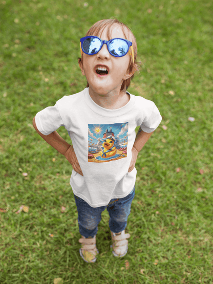 Duck on the Loose! Hilarious Cruise Ship Hide-and-Seek 🛳️ Kid's Tee 🐤 - Whippie's