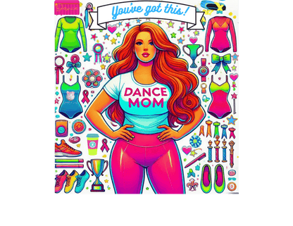 Dance Mom: You've Got This - Red Hair Mom - Curvy - Women's Softstyle Tee - Whippie's