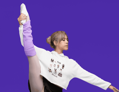 Ooh La La! French Chic Crop Hoodie - Whippie's