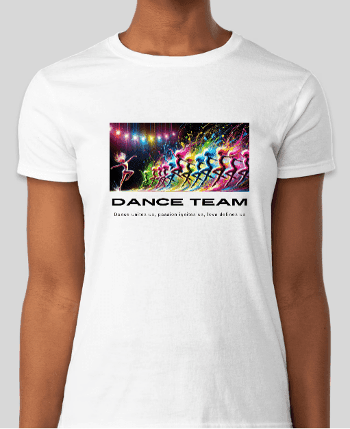 Dance Team: Dance unites us, passion ignites us, love defines us! 💃‍♀️ Women's Softstyle Tee 🎨 - Whippie's