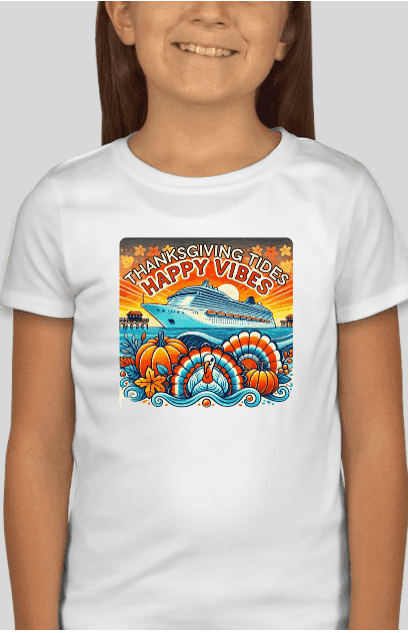 Thanksgiving Tides, Happy Vibes - Women's Softstyle Tee - Whippie's