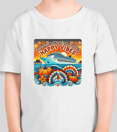 Thanksgiving Tides, Happy Vibes - Toddler Tee - Whippie's