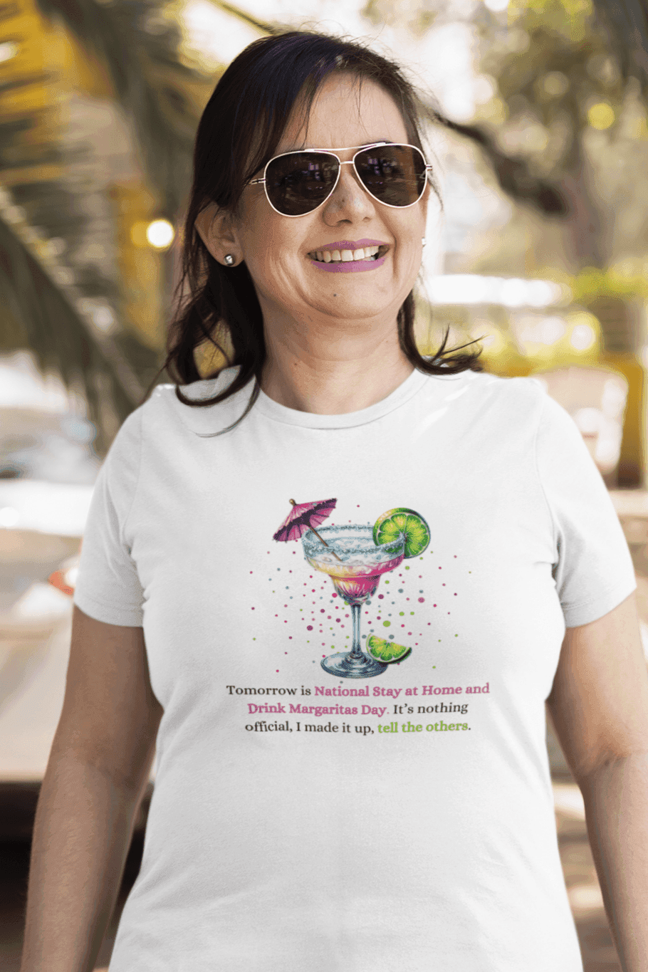 Margarita Day, It's Official (Because I Said So!) 🍹 - Women's Cotton Tee 🍹 - Whippie's