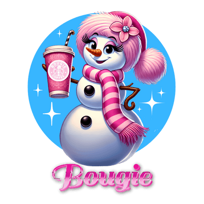 Bougie Snowwoman ❄️ ☕ ✨ Youth Short Sleeve Tee ✨ - Whippie's