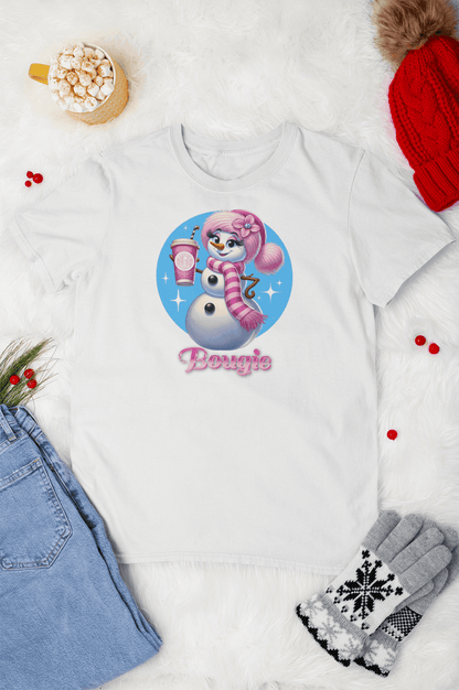 Bougie Snowwoman ❄️ ☕ ✨ Youth Short Sleeve Tee ✨ - Whippie's