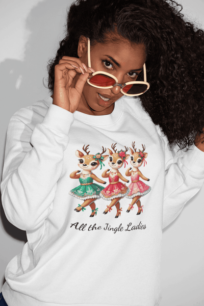 All the Jingle Ladies 🦌 🎅 Unisex Fleece Sweatshirt ✨ - Whippie's