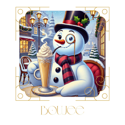 ☃️ Boujee Snowman ☕ Unisex Fleece Sweatshirt ✨ - Whippie's