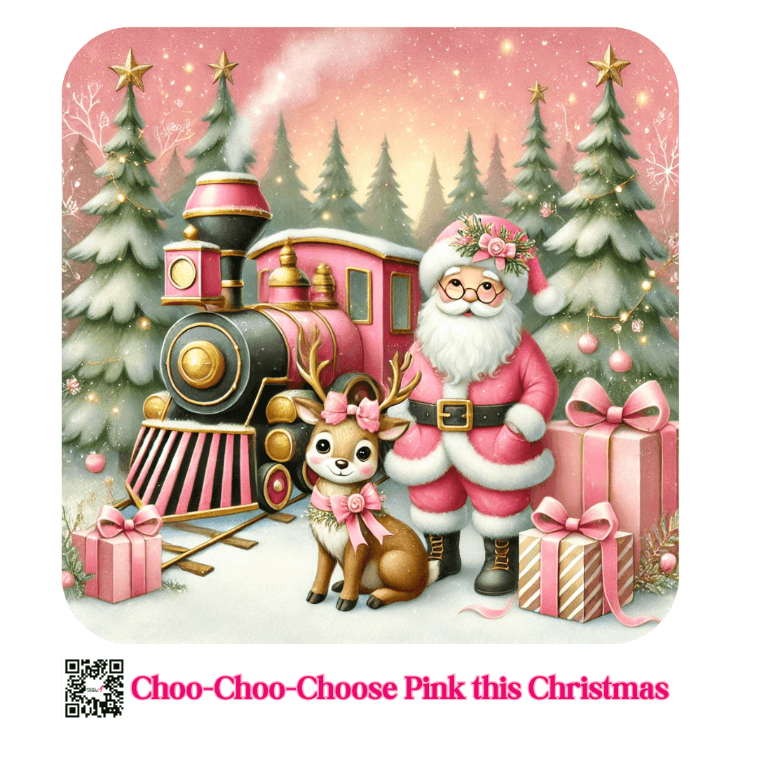💖 Choo-Choo Choose Pink 🚂 Unisex Fleece Sweatshirt 🎁 - Whippie's