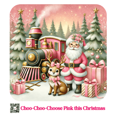 💖 Choo-Choo Choose Pink 🚂 Unisex Fleece Sweatshirt 🎁 - Whippie's