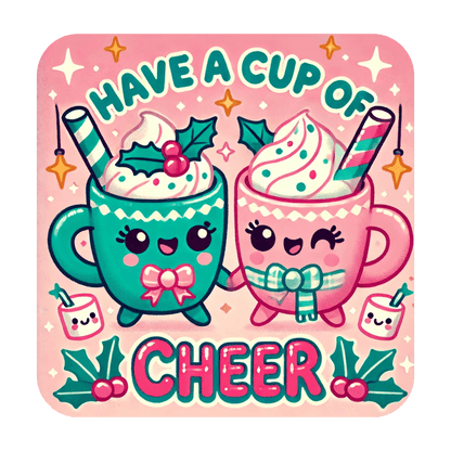 ☕ Have a Cup of Cheer! 😊 Unisex Fleece Sweatshirt ✨ - Whippie's