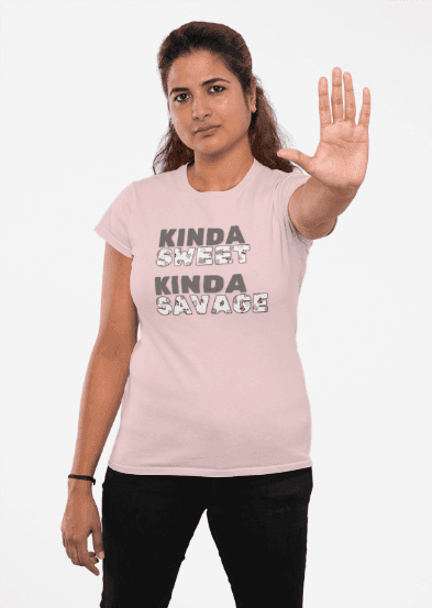 ✨ Kinda SWEET Kinda SAVAGE 😎 Women's Tee 💖 - Whippie's
