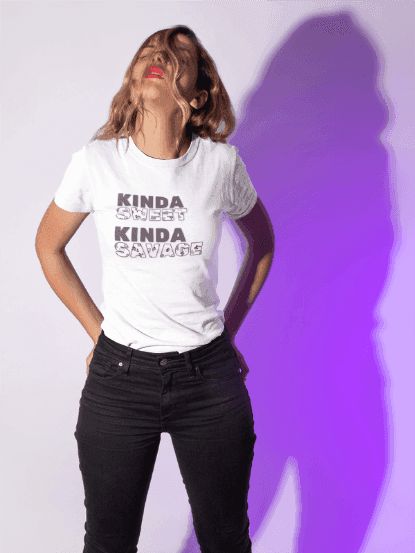 ✨ Kinda SWEET Kinda SAVAGE 😎 Women's Tee 💖 - Whippie's