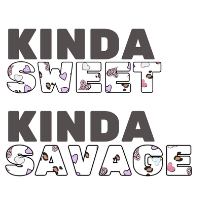 ✨ Kinda SWEET Kinda SAVAGE 😎 Youth Midweight Tee 💖 - Whippie's