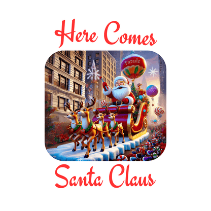 🎅 Here Comes Santa Claus 🎄 Youth Midweight Tee ✨ - Whippie's