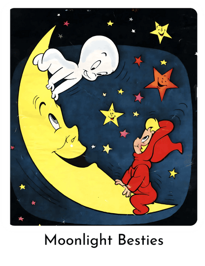 Moonlight Besties - Unisex Jersey Short Sleeve V-Neck Tee - Whippie's
