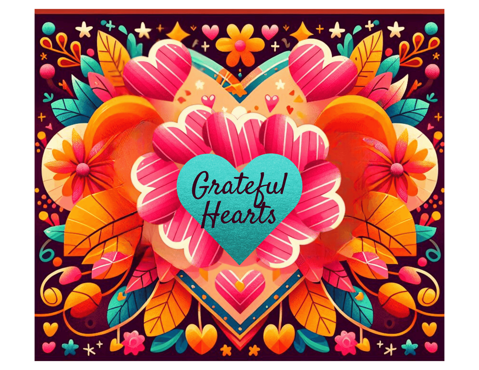 Grateful Hearts - A Celebration of Love and Gratitude 🧡💛❤️ - Women's Softstyle Tee - Whippie's