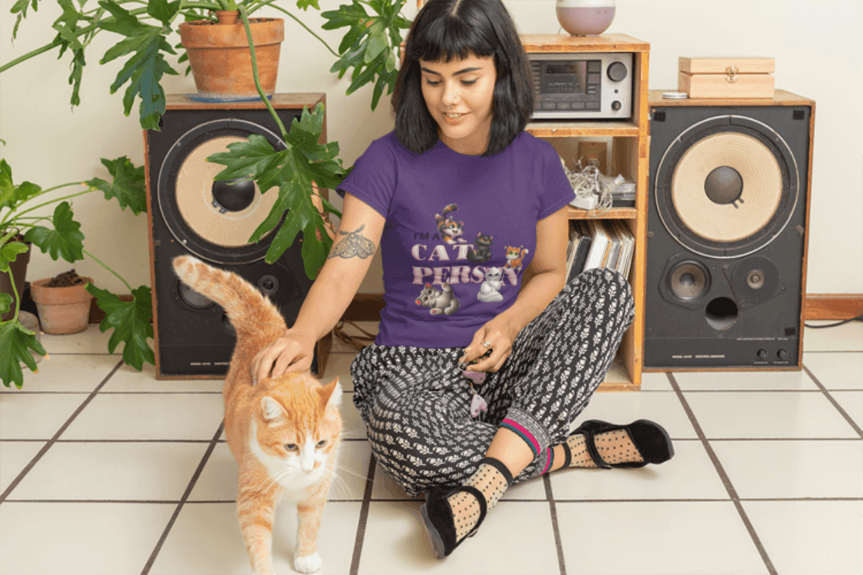 🐱 I'm a Cat Person 🐈 Unisex Jersey Tee ❤️ Show your purr-sonality! - Whippie's