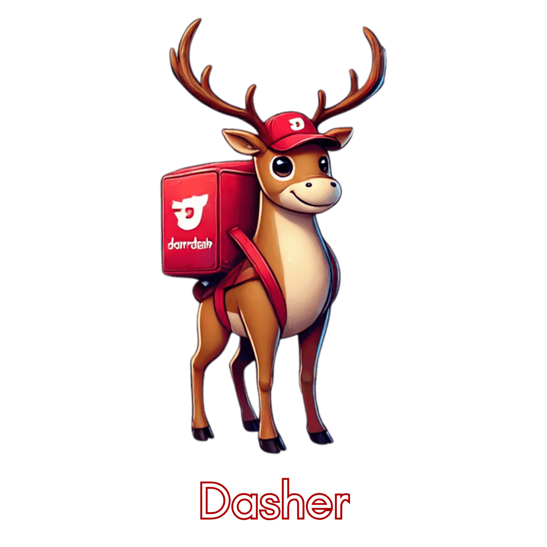 🎅 Dasher's Side Hustle 🍕 Unisex Tee ✨ Dasher's delivering more than holiday cheer! - Whippie's
