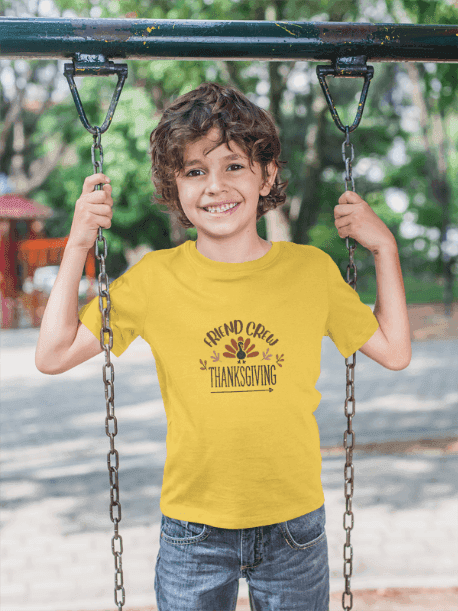 Thanksgiving Friend Crew - Kids Softstyle Tee - Whippie's