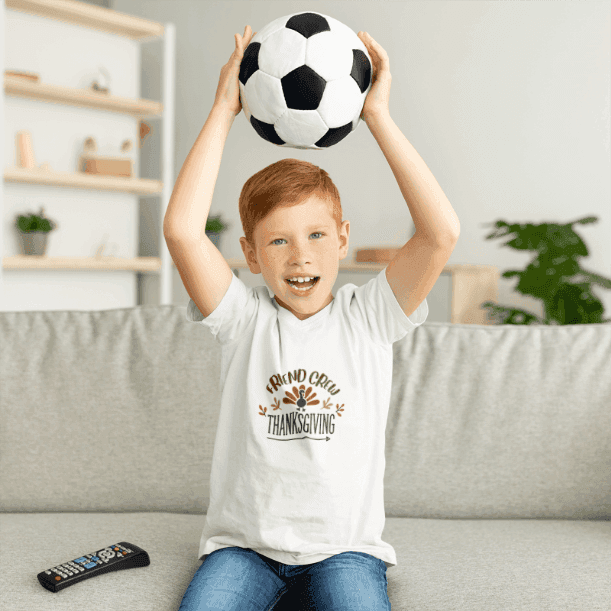 Thanksgiving Friend Crew - Kids Softstyle Tee - Whippie's