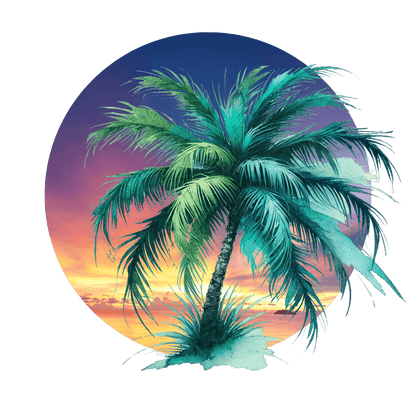 🌅 Tropical Sunset Paradise 🌴 Outdoor Pillow ✨ Bring the tropical vibes home! - Whippie's