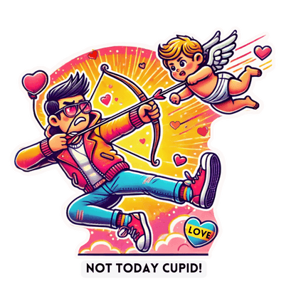 🏹 Cupid Begone! 🏹 Unisex Jersey Tee ✨ Love on your own terms! - Whippie's