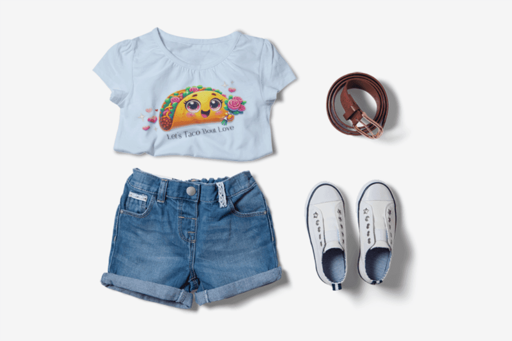 🌮 Let's Taco 'Bout Love 💖 Kids Softstyle Tee ✨ Spread the love this Valentine's Day! - Whippie's