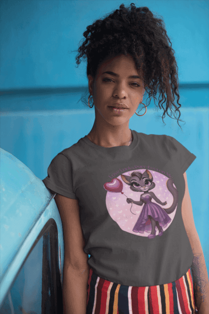 💖 Love Looks Purr-fect on Me 😻 Women's Boyfriend Tee ✨ Feline fine and ready to shine! - Whippie's