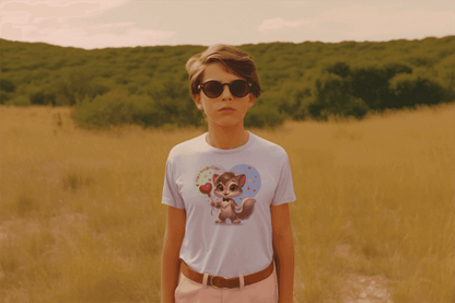 💙 Purr-fectly Cute😻 Kids Softstyle Tee ✨ Dapper style for your little man! - Whippie's