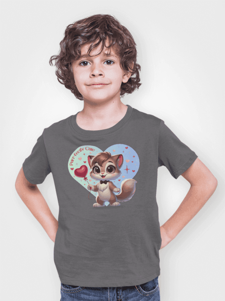 💙 Purr-fectly Cute😻 Kids Softstyle Tee ✨ Dapper style for your little man! - Whippie's