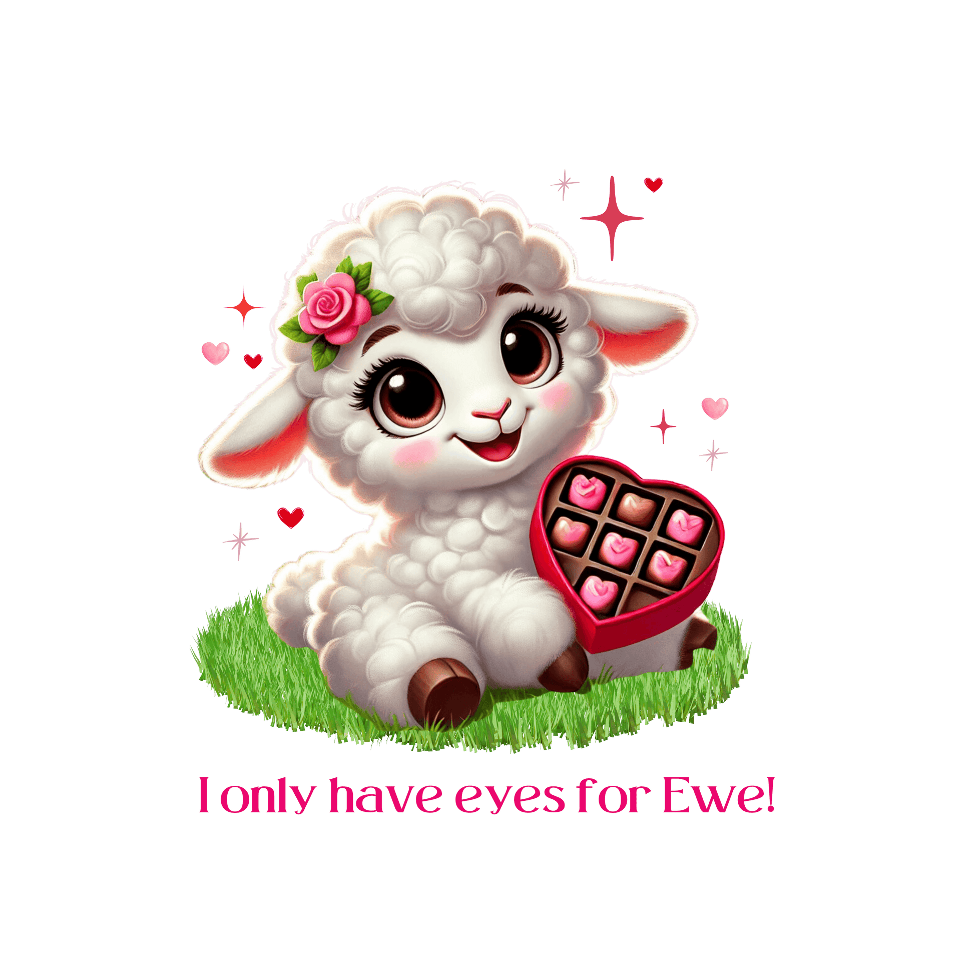 💖 I Only Have Eyes for Ewe! 🐑 Unisex Jersey Tee ✨ Spread the love this Valentine's Day! - Whippie's