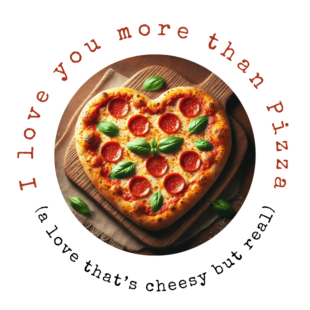 🍕 I ❤️ You More Than Pizza! 🍕 Unisex Apron ✨ Cook up some love in the kitchen! - Whippie's