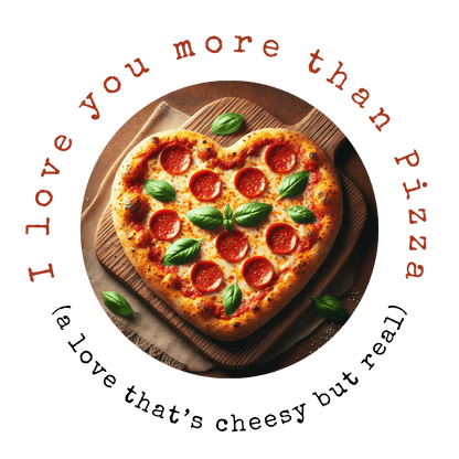 🍕 I ❤️ You More Than Pizza! 🍕 Unisex Apron ✨ Cook up some love in the kitchen! - Whippie's