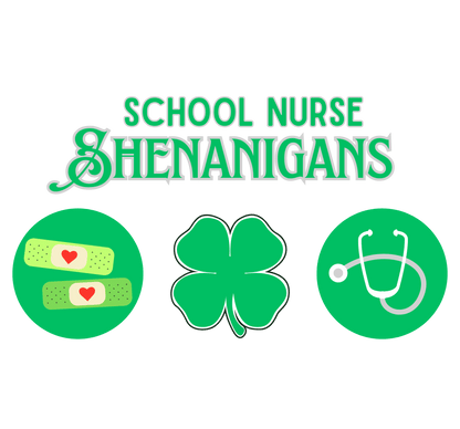 School Nurse Shenanigans - Unisex Jersey T-Shirt - Honoring Our Everyday Heroes 🩺🍀 - Whippie's
