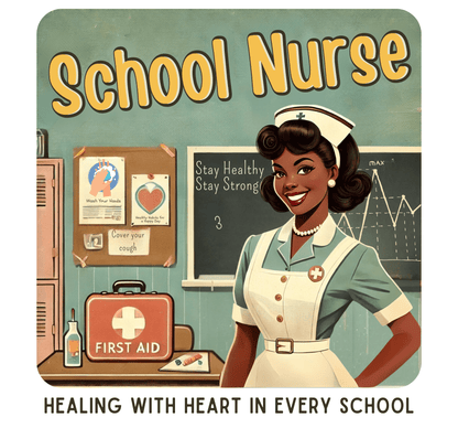 School Nurse Hero Tee (2) - Healing with Heart in Every School 🩺❤️ - Whippie's