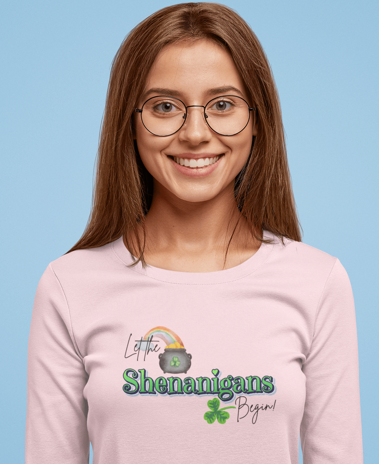 Let the Shenanigans Begin Long Sleeve Tee - Happy St. Patrick's Day! 🌈🍀 - Whippie's