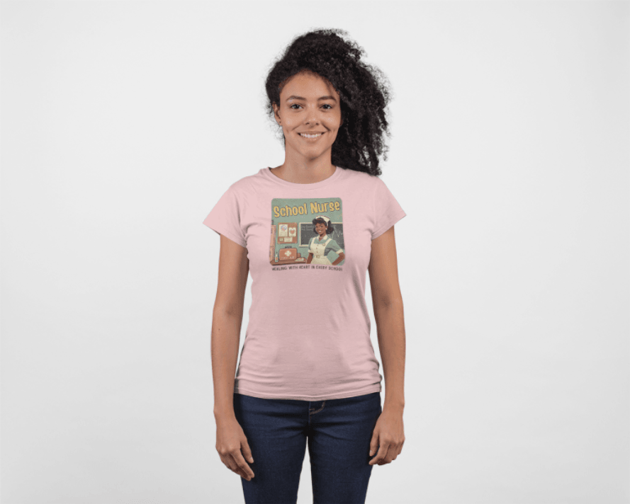 School Nurse Hero Tee (2) - Healing with Heart in Every School 🩺❤️ - Whippie's