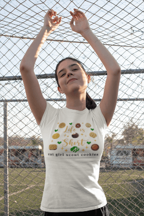 Life is Short, Eat Girl Scout Cookies Women's Tee 🍪❤️ - Whippie's