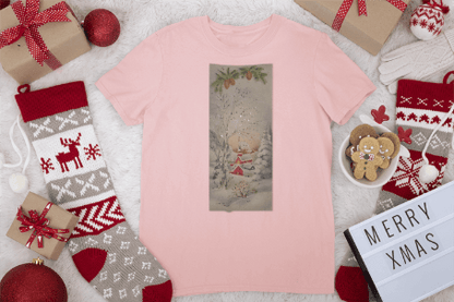 Glittery Winter Village Tee - Sparkle This Season! ✨🎄 Women's Softstyle Tee - Whippie's